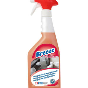 BREEZE ANTIACQUA ML 750 KITER Detergente sanificante anticalcare con effetto scaccia-acqua per ceramica e acciaio