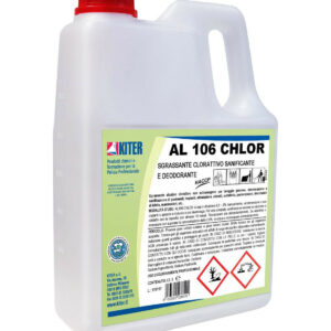 AL 106 CHLOR LT 3 KITER Potente sgrassante HACCP cloroattivo con azione igienizzante e decolorante